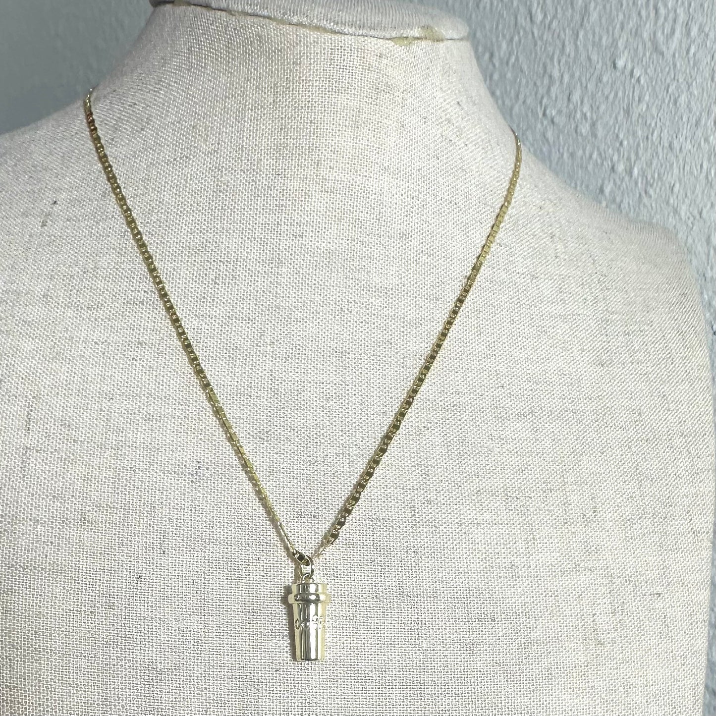 Coffee Pendant Necklace | Gold Filled Collection by Bella Adornia