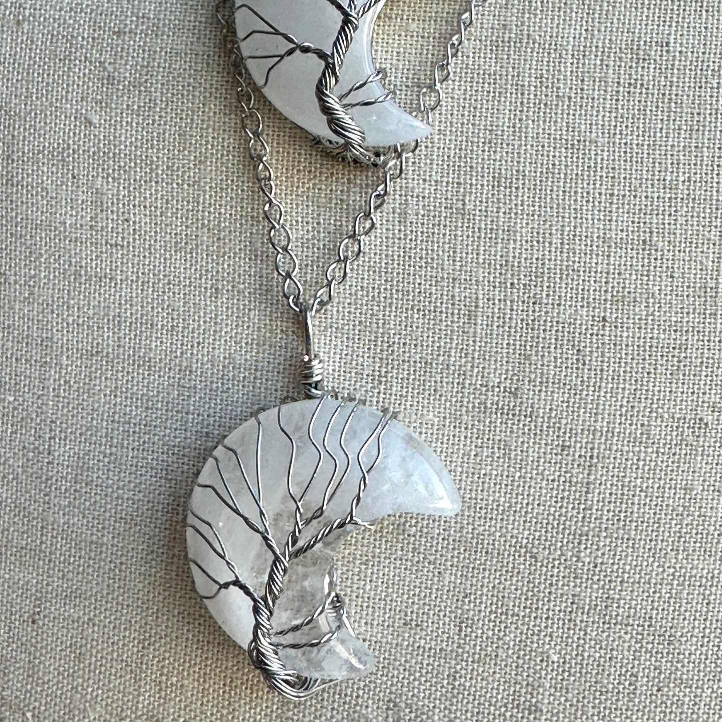 Moonlit Whispers Necklace | Gemstone Collection by Bella Adornia