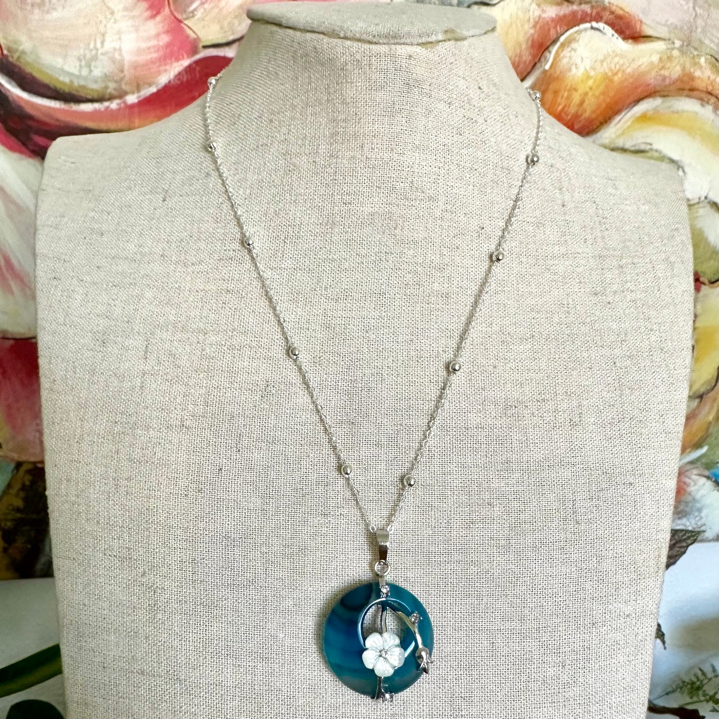 Celestial Bloom Gemstone Necklace