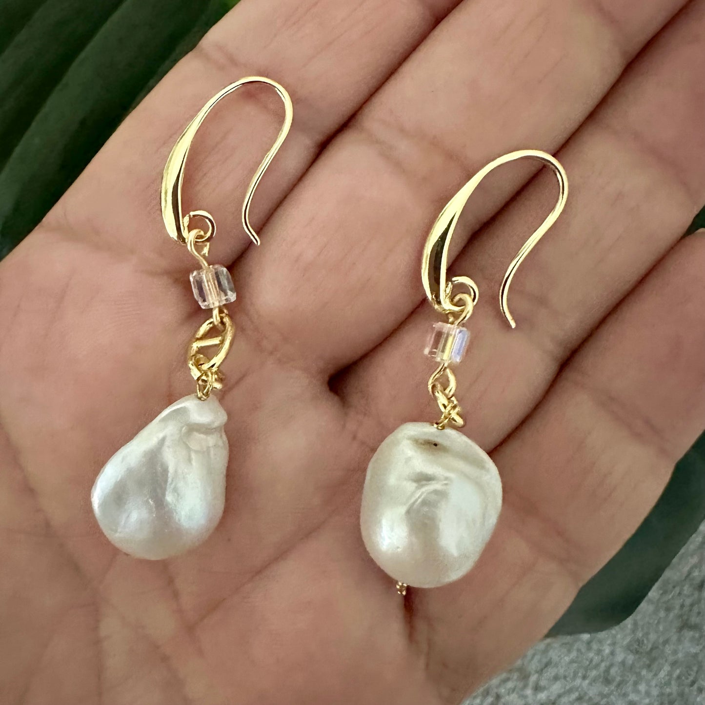 Golden Tide Baroque Earrings | Bella Adornia