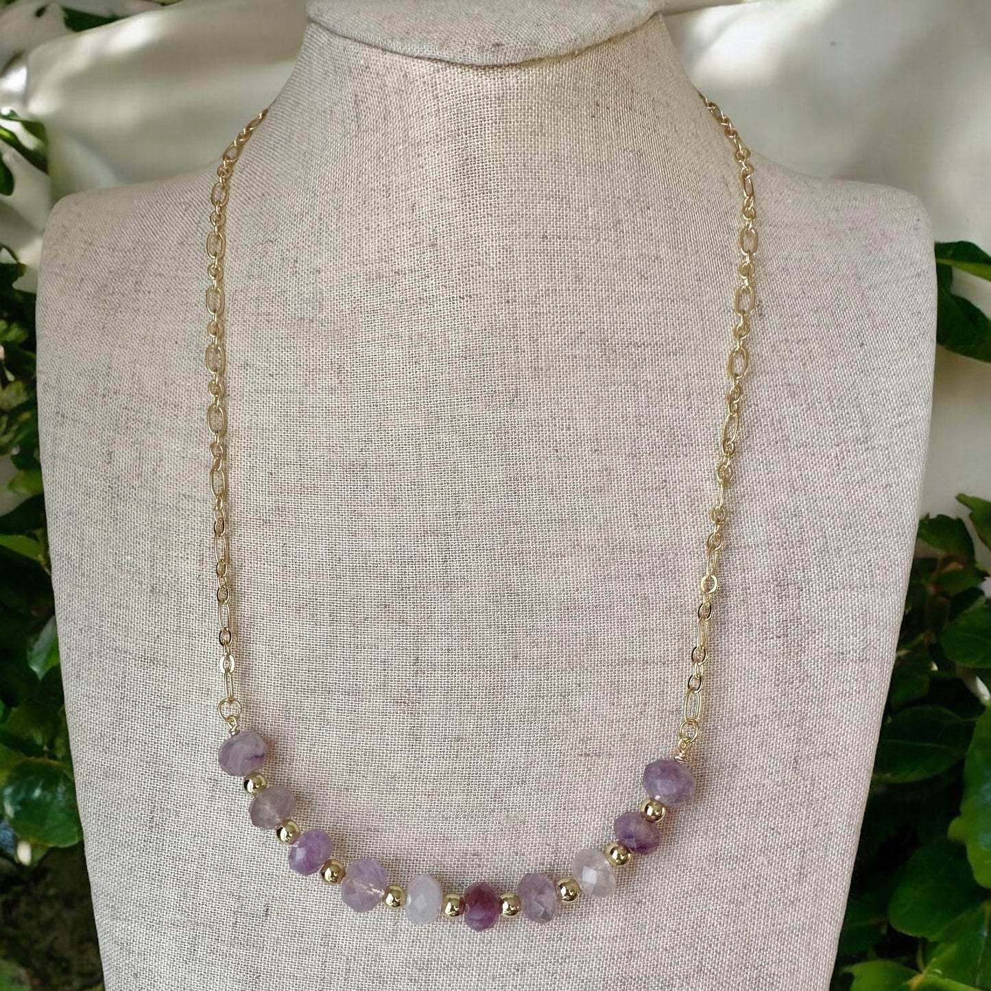 Amethyst Horizon Necklace | Bella Adornia Gemstone Collection