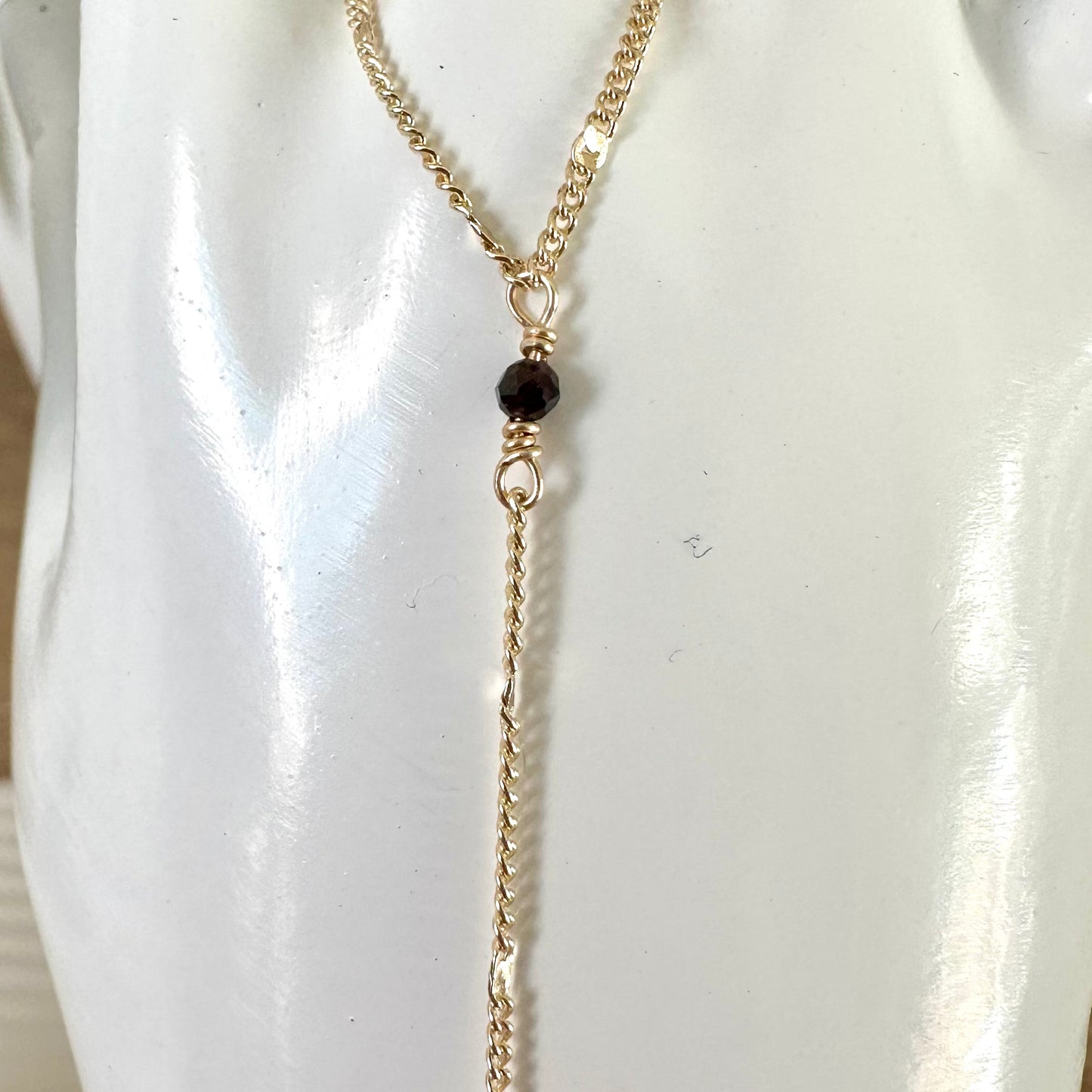Golden Aura Gemstone Hand Chain