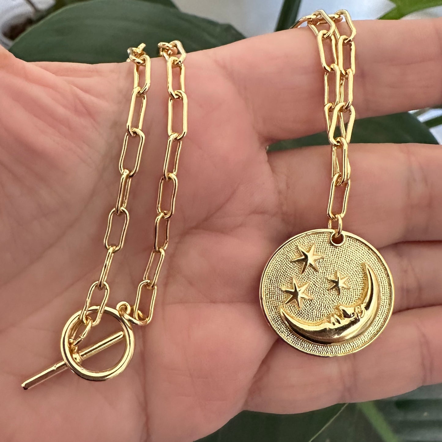 Celestial Night Pendant Necklace| Gold Filled Collection by Bella Adornia