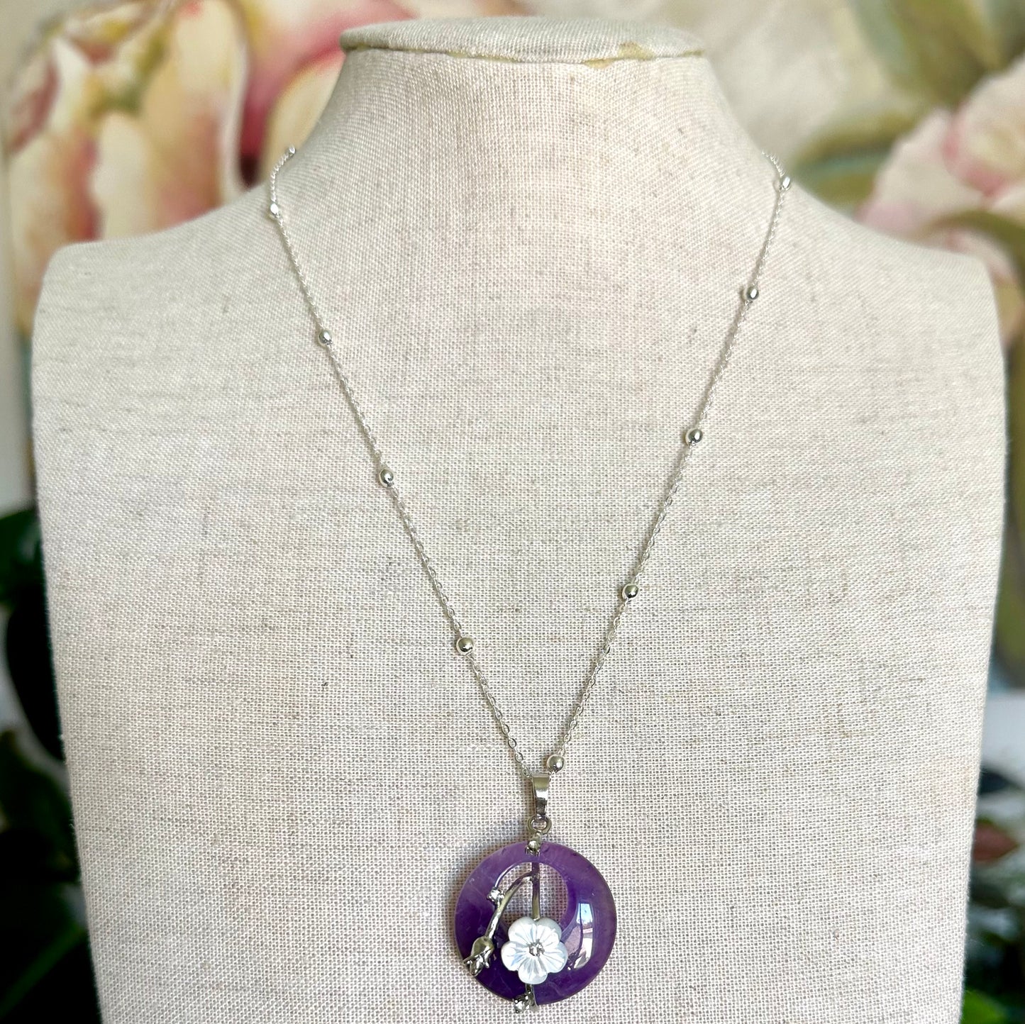 Celestial Bloom Gemstone Necklace