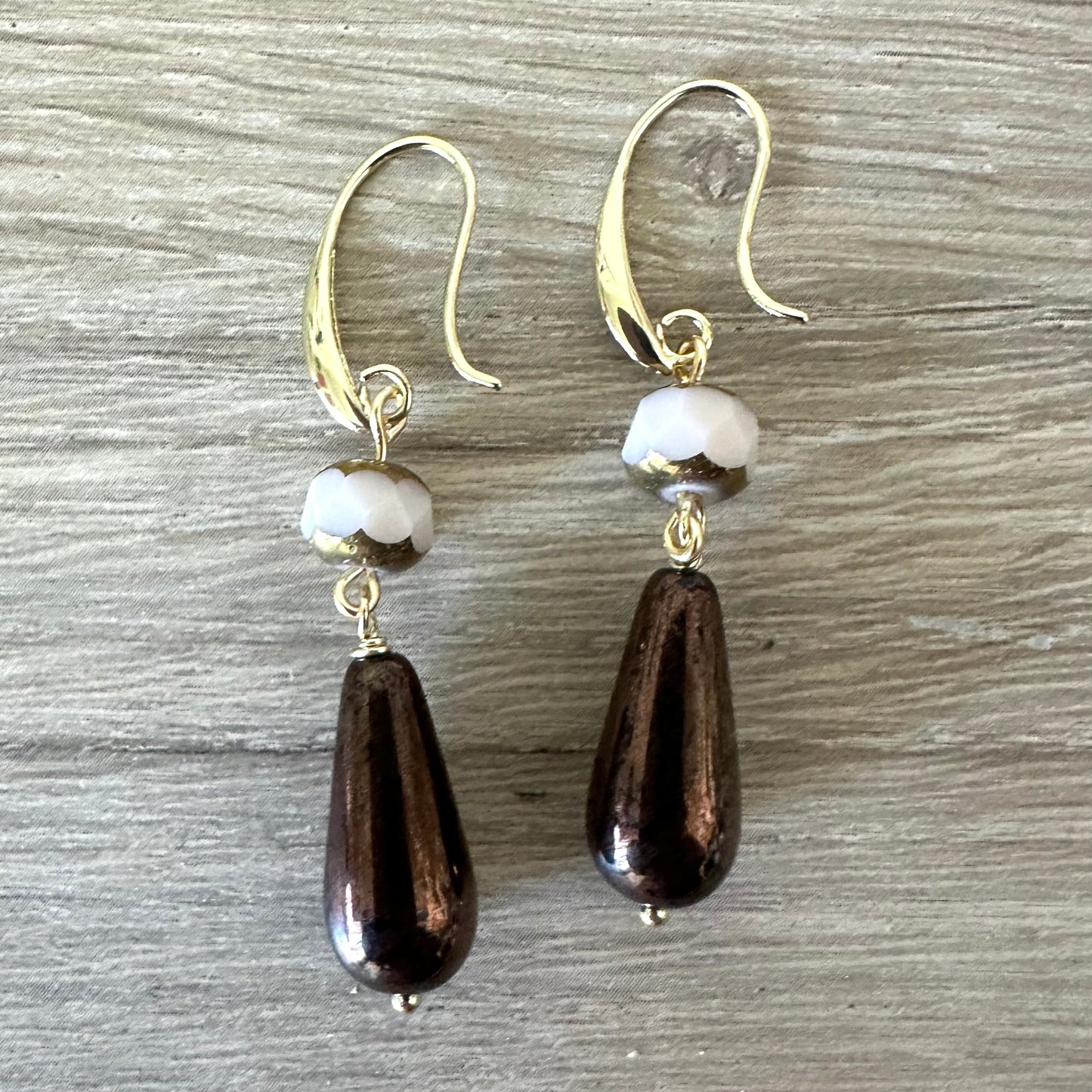 Gilded Raindrops | Crystal Earrings Collection by Bella Adornia