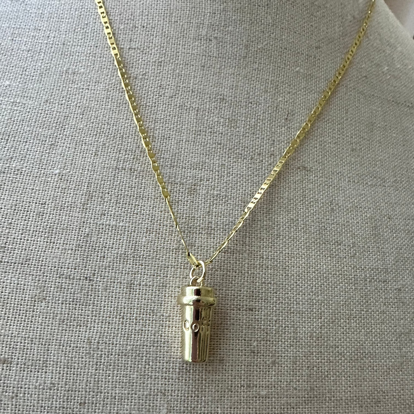 Coffee Pendant Necklace | Gold Filled Collection by Bella Adornia