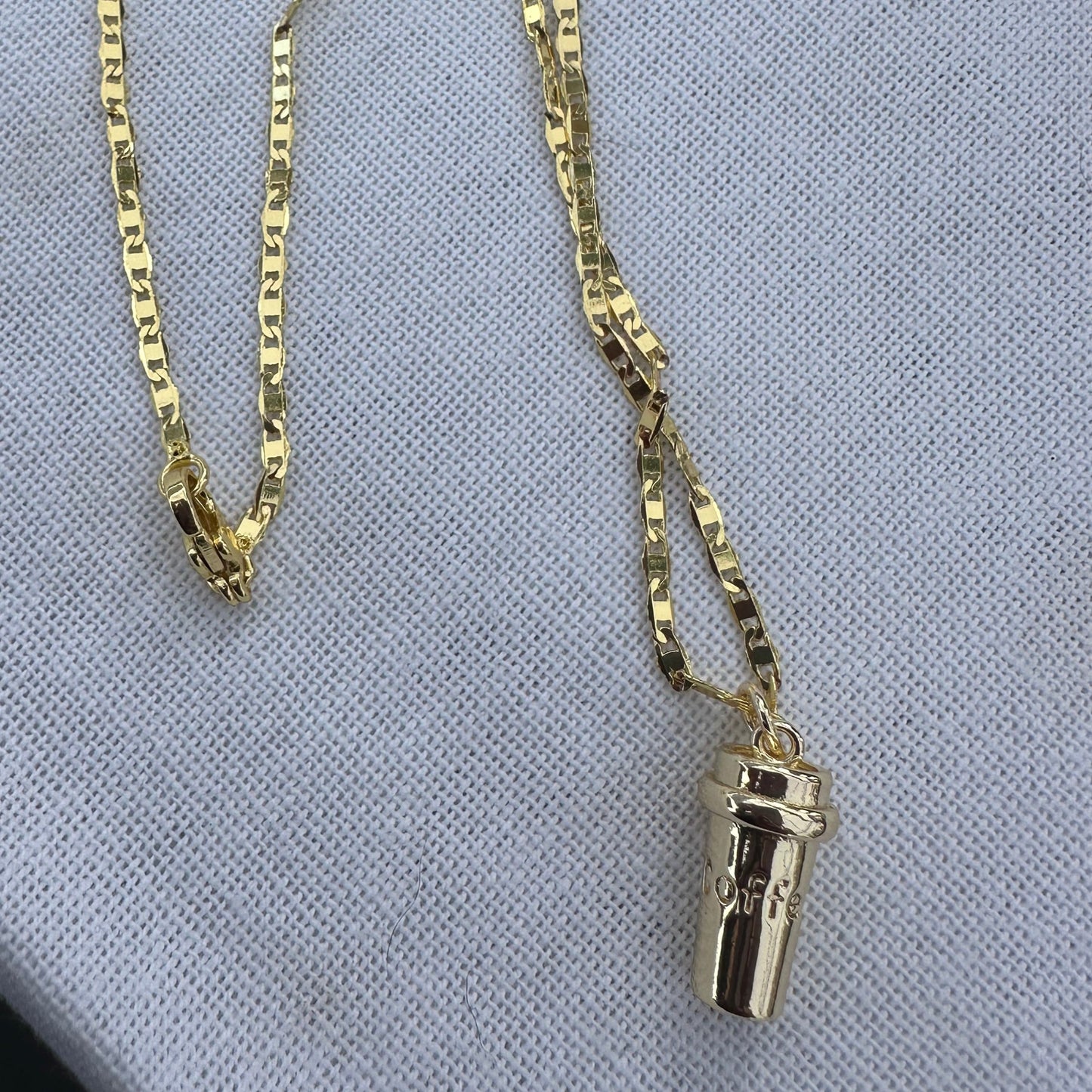 Coffee Pendant Necklace | Gold Filled Collection by Bella Adornia