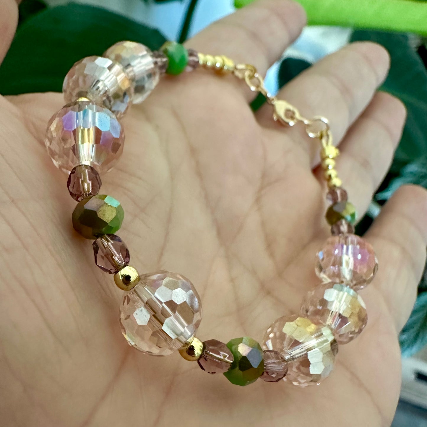 Blush & Bloom Crystal Bracelet