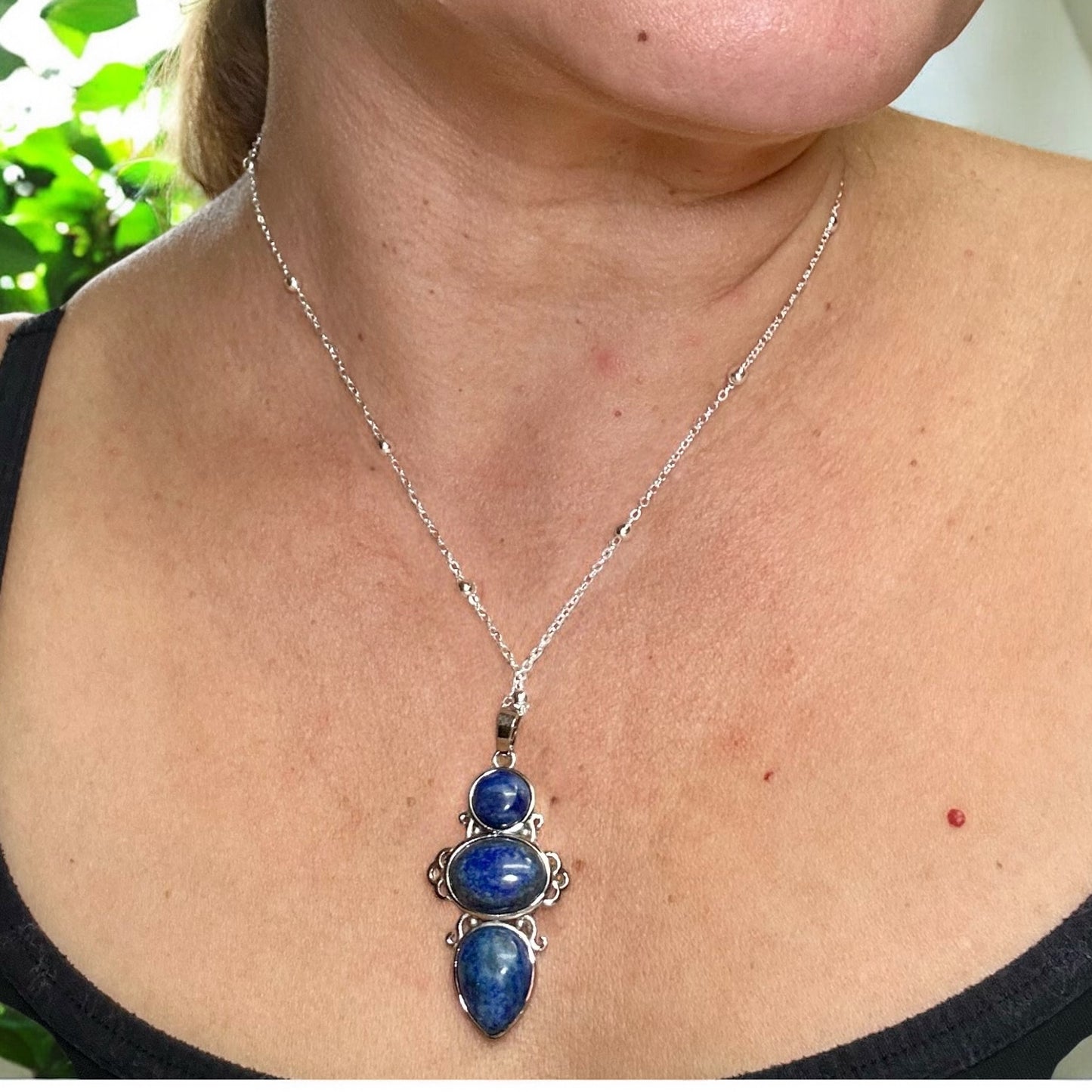 Trinity Gemstone Necklace | Gemstone Collection by Bella Adornia