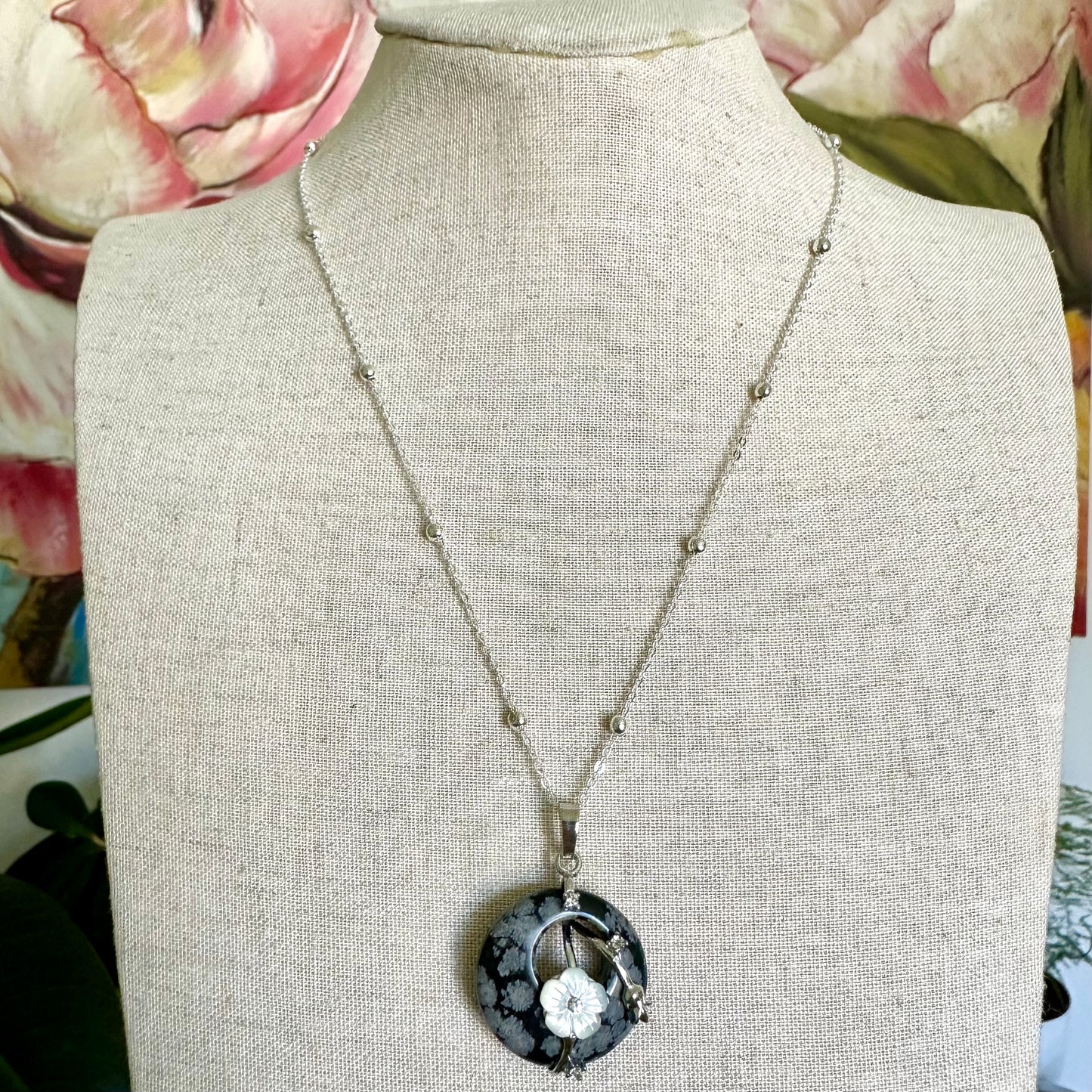 Celestial Bloom Gemstone Necklace
