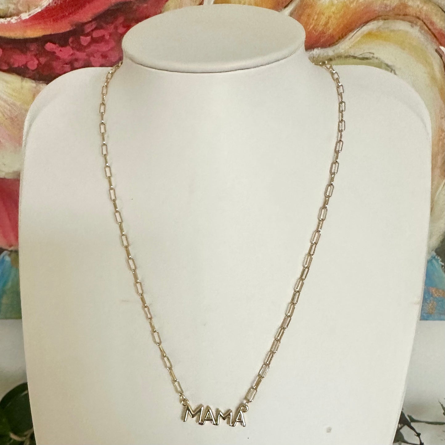 Mama Pendant Necklace | Gold Filled Collection by Bella Adornia