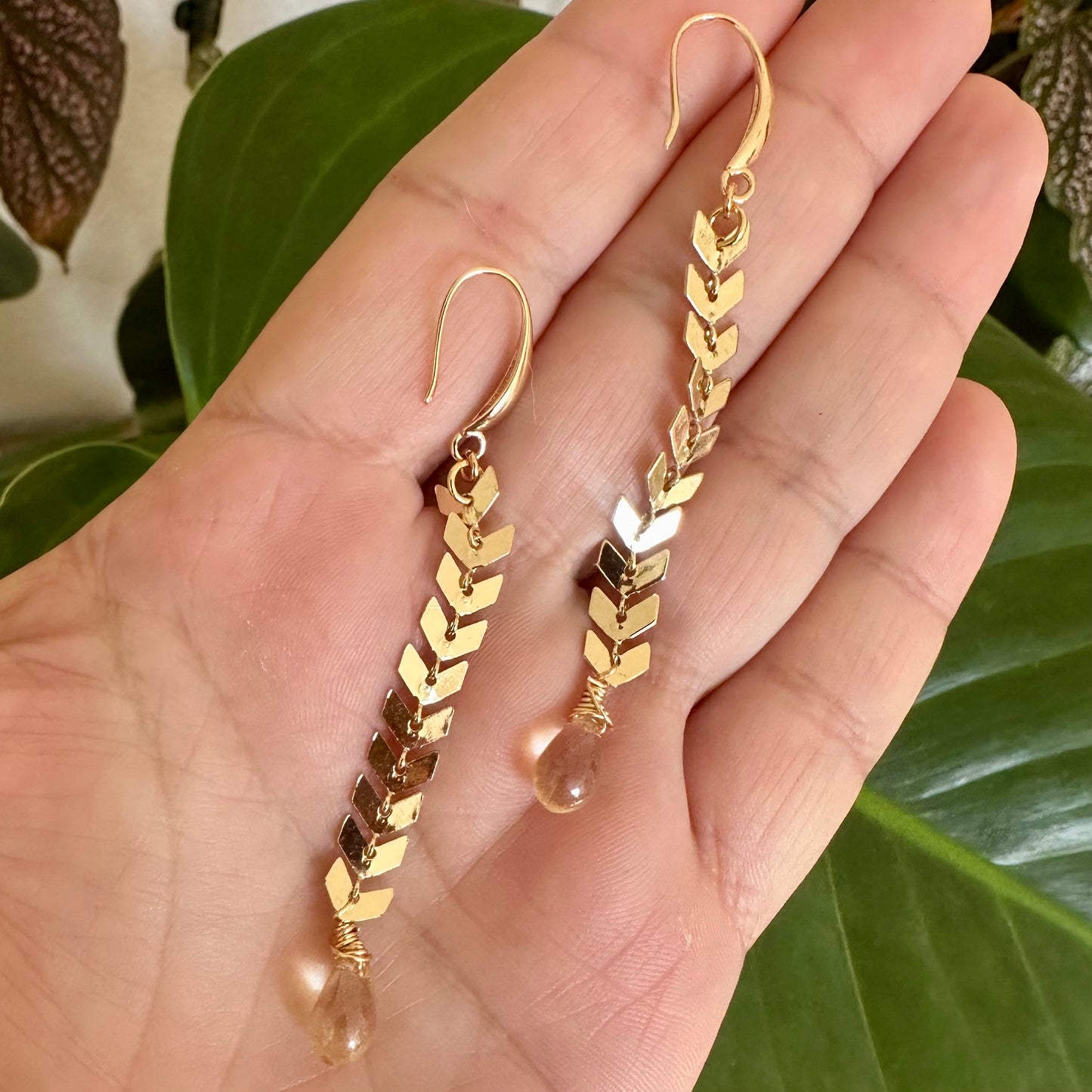 Golden Arrow Drop Earrings | Gold Filled Collection by Bella Adornia