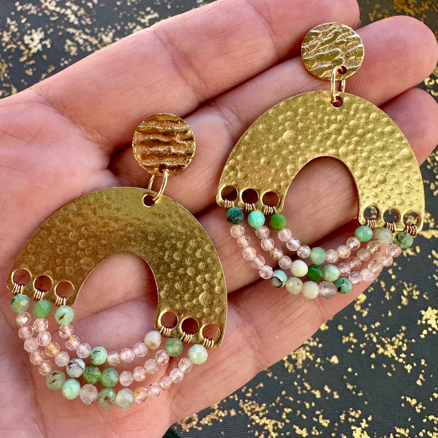 Celestial Arches | Gemstone Earrings Collection by Bella Adornia