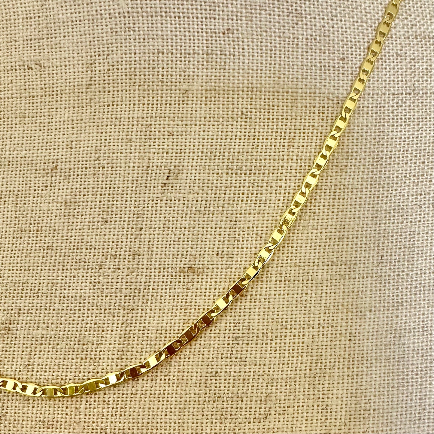 2.0 mm Flat Chain Necklace | Gold Filled Collection by Bella Adornia