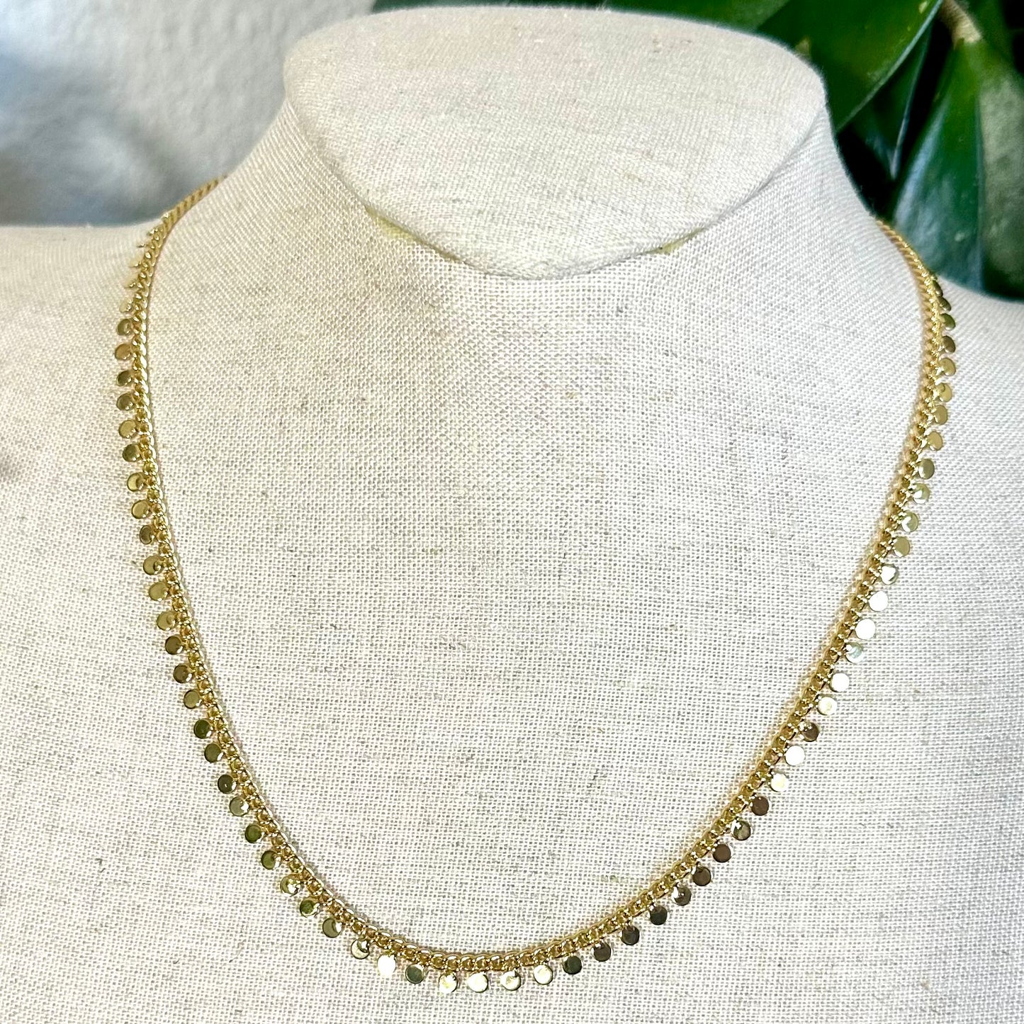 Coin Chain Necklace | Gold Filled Collection by Bella Adornia
