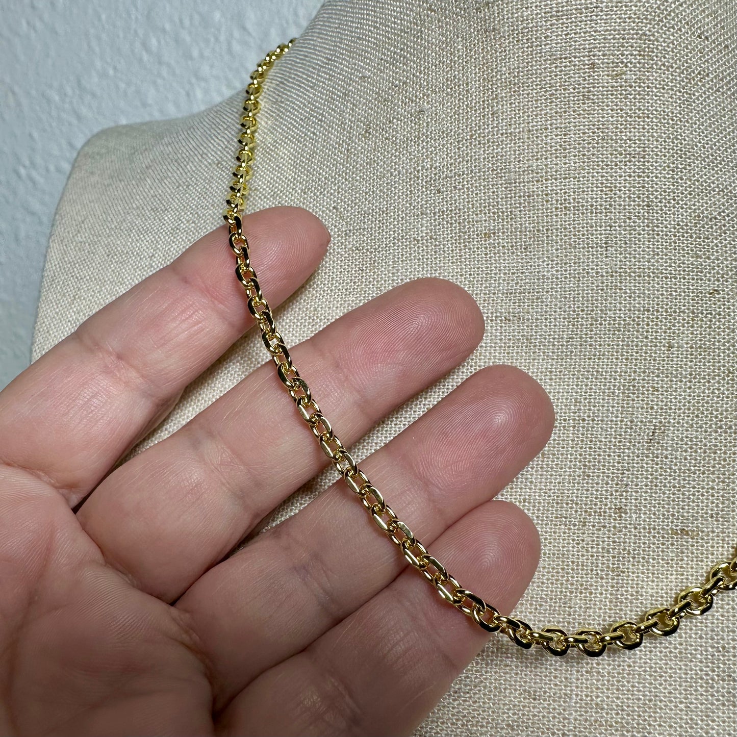 4mm Chain Necklace | Gold Filled Collection by Bella Adornia
