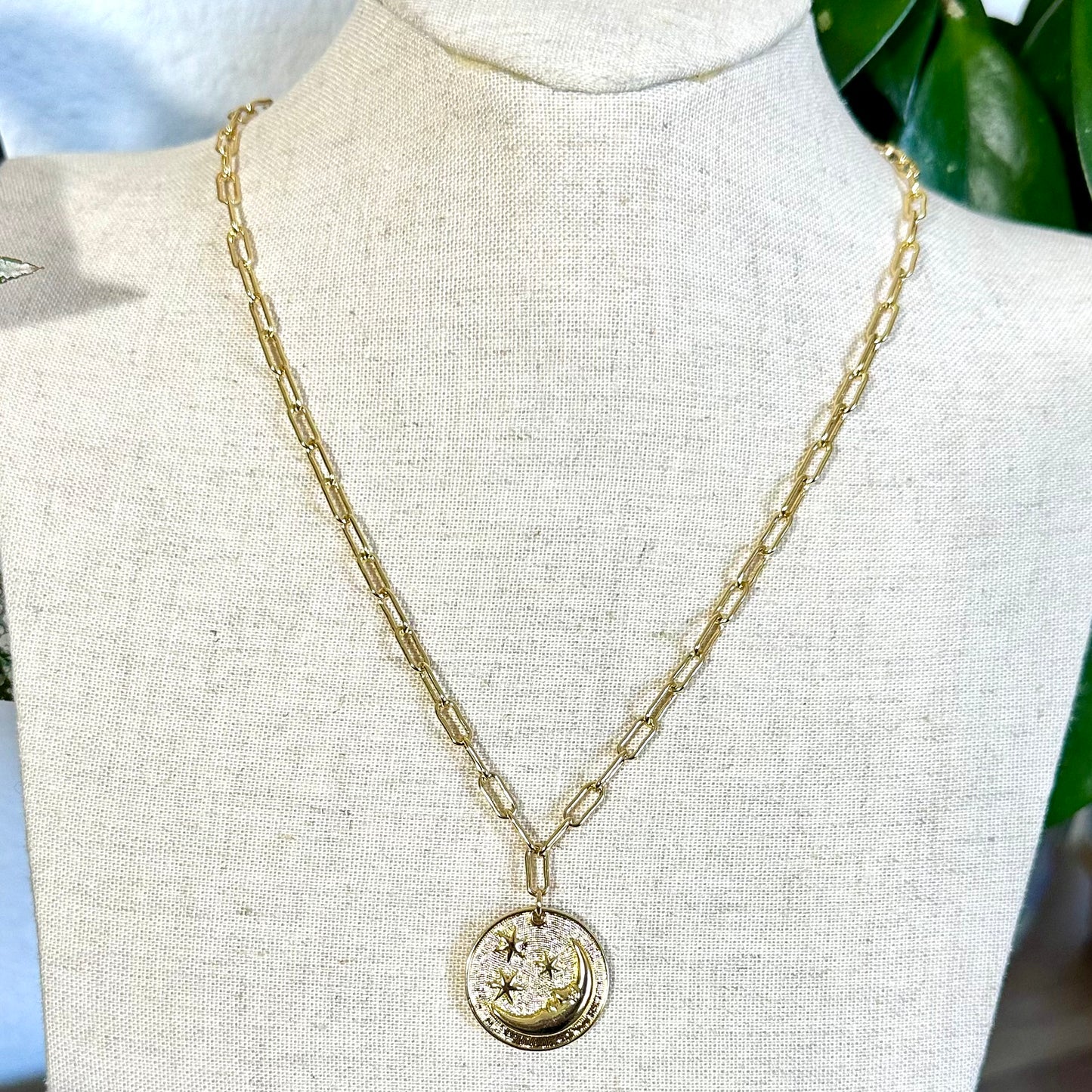 Celestial Night Pendant Necklace| Gold Filled Collection by Bella Adornia