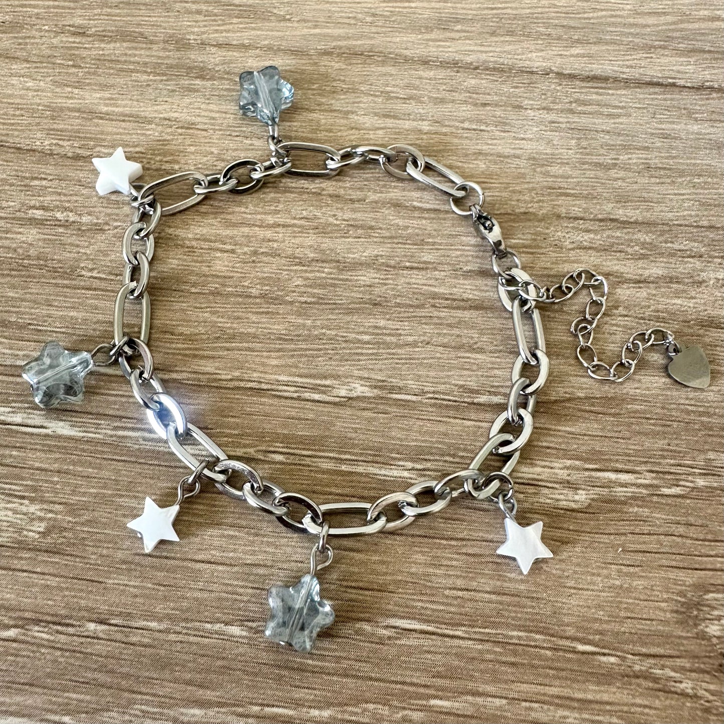 Starlit Whimsy Charm Bracelet | Stainless Steel Collection by Bella Adornia