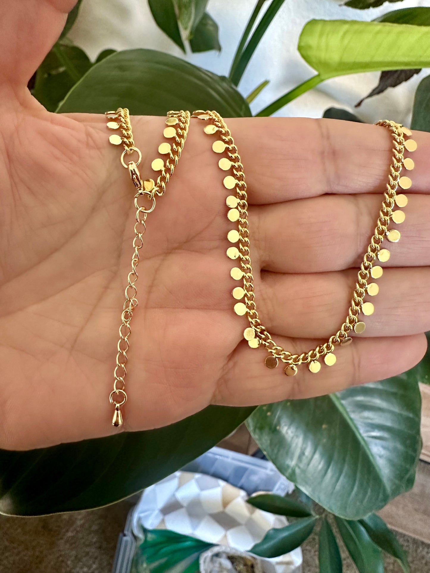 Coin Chain Necklace | Gold Filled Collection by Bella Adornia