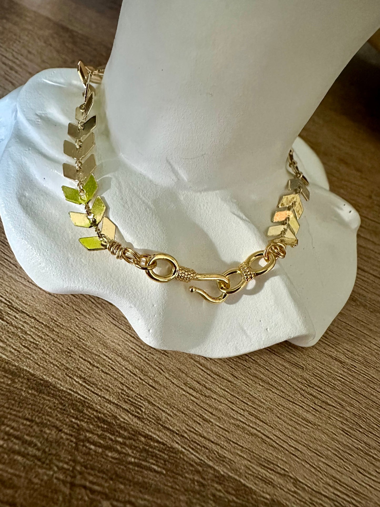Chevron Chain Bracelet | Gold Filled Collection by Bella Adornia