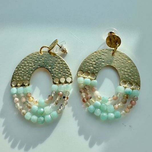 Celestial Arches | Gemstone Earrings Collection by Bella Adornia