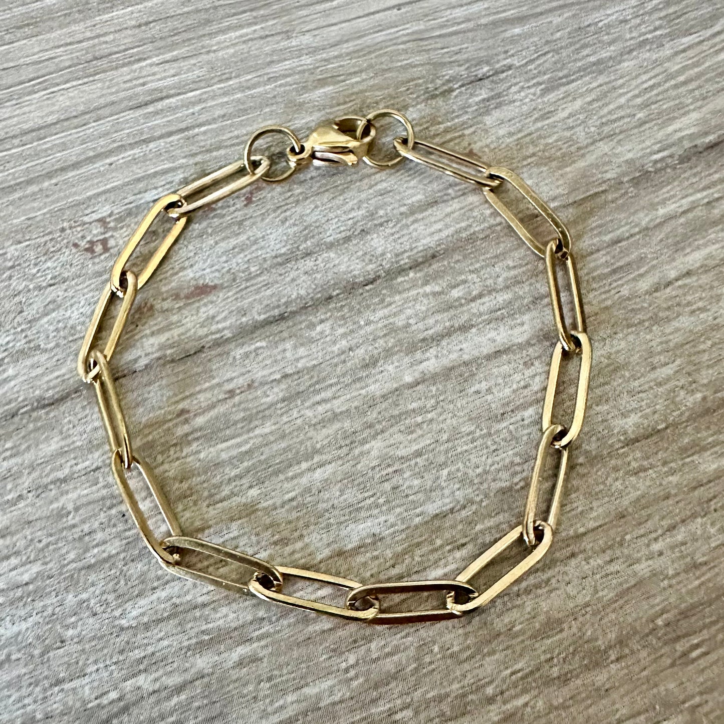 SS Paperclip Chain Bracelet | Stainless Steel Collection by Bella Adornia