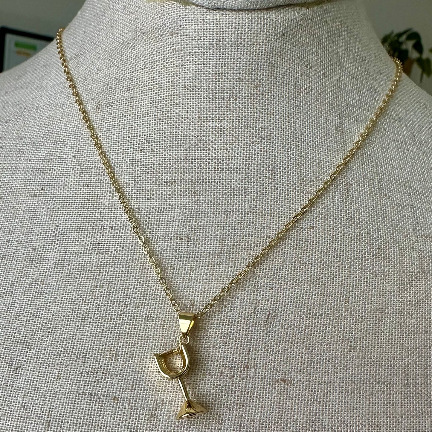 Wine Pendant Necklace | Gold Filled Collection by Bella Adornia