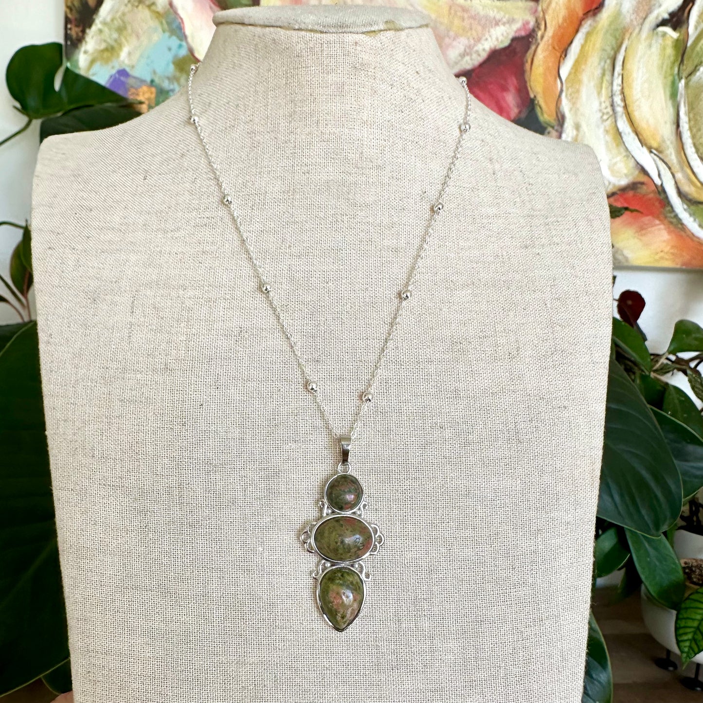 Trinity Gemstone Necklace | Gemstone Collection by Bella Adornia