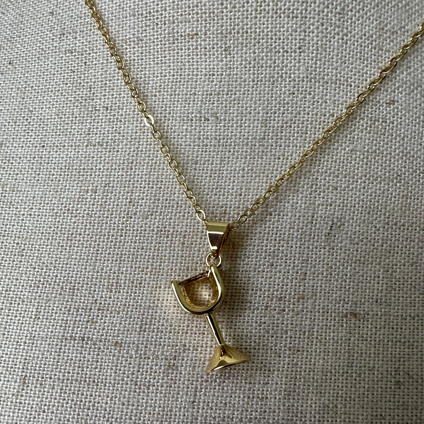 Wine Pendant Necklace | Gold Filled Collection by Bella Adornia
