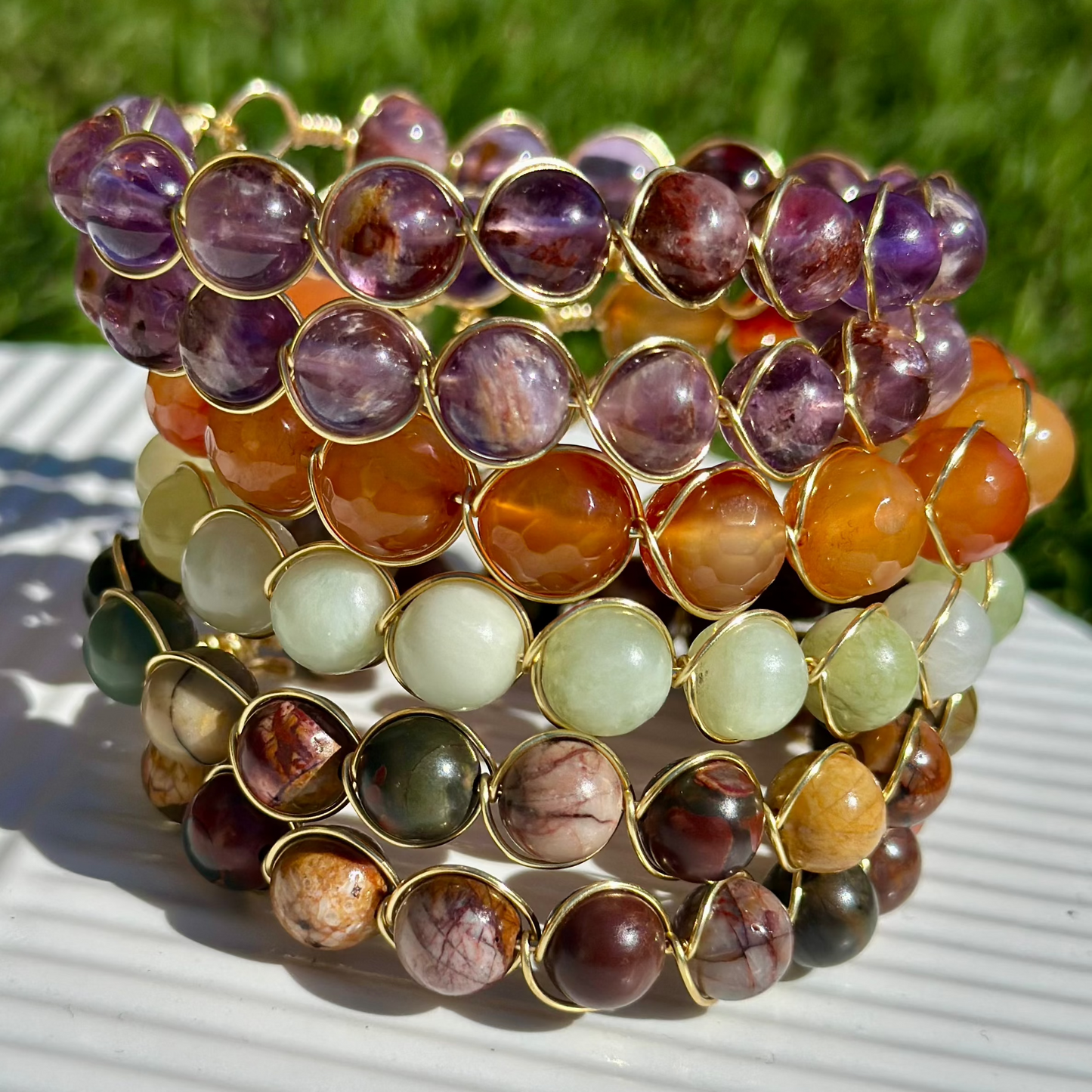 Serenity Gemstone Orbit | Gemstone Bracelet Collection