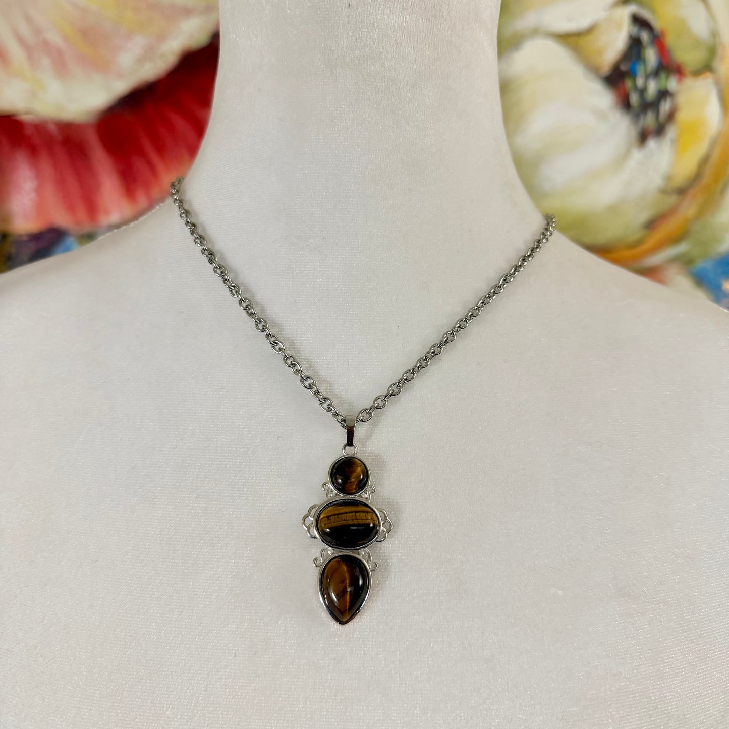 Trinity Gemstone Necklace | Gemstone Collection by Bella Adornia