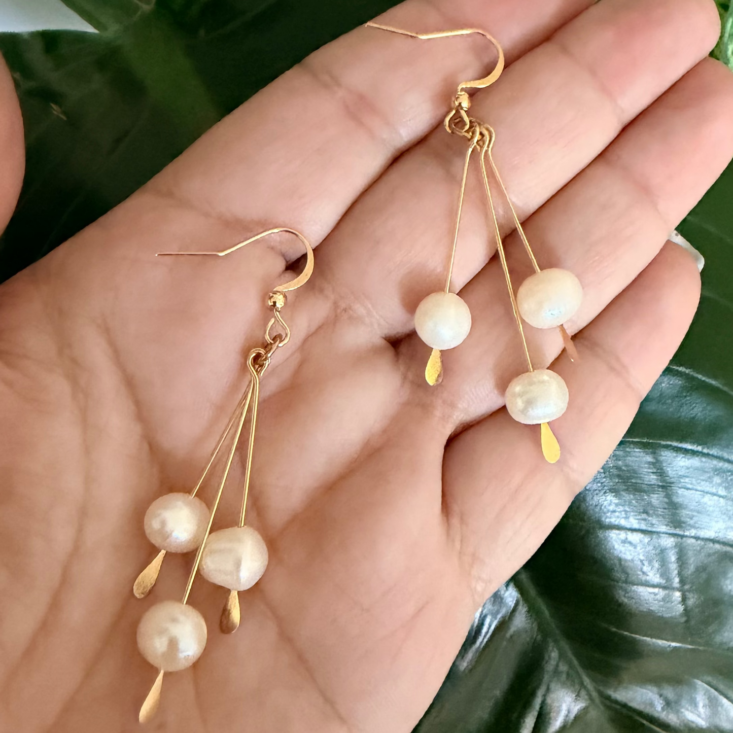 Pearl Elegance Earrings | Stainless Steel Collection