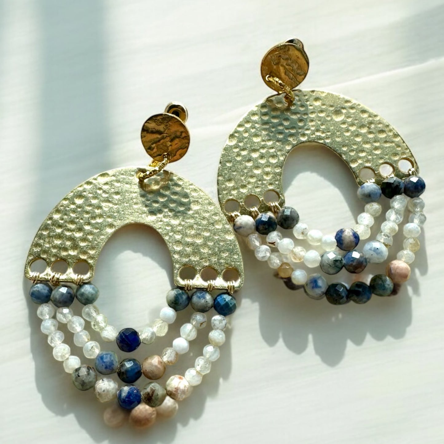 Celestial Arches | Gemstone Earrings Collection by Bella Adornia