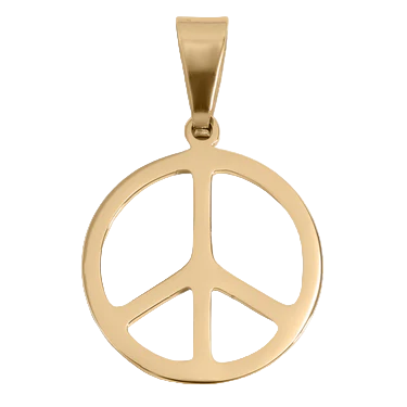 SS Peace Sign Pendant | Stainless Steel Pendant Collection