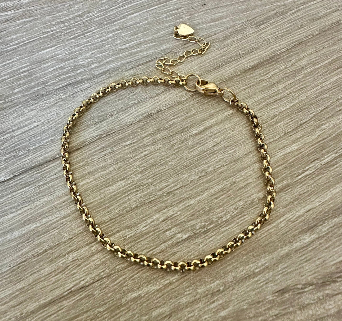 SS Rolo Chain Bracelet | Stainless Steel Collection by Bella Adornia