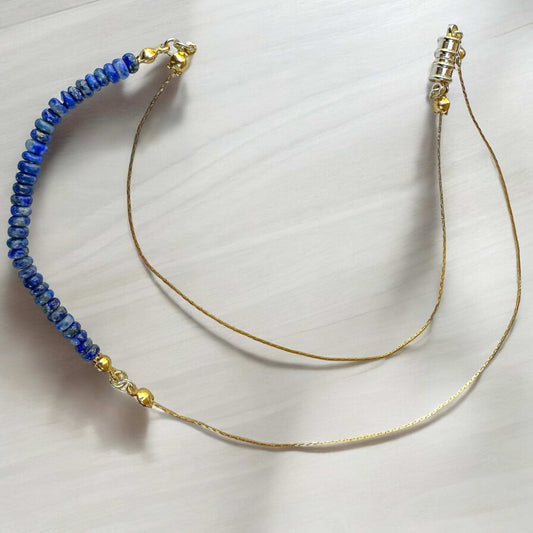Lapis Necklace on table