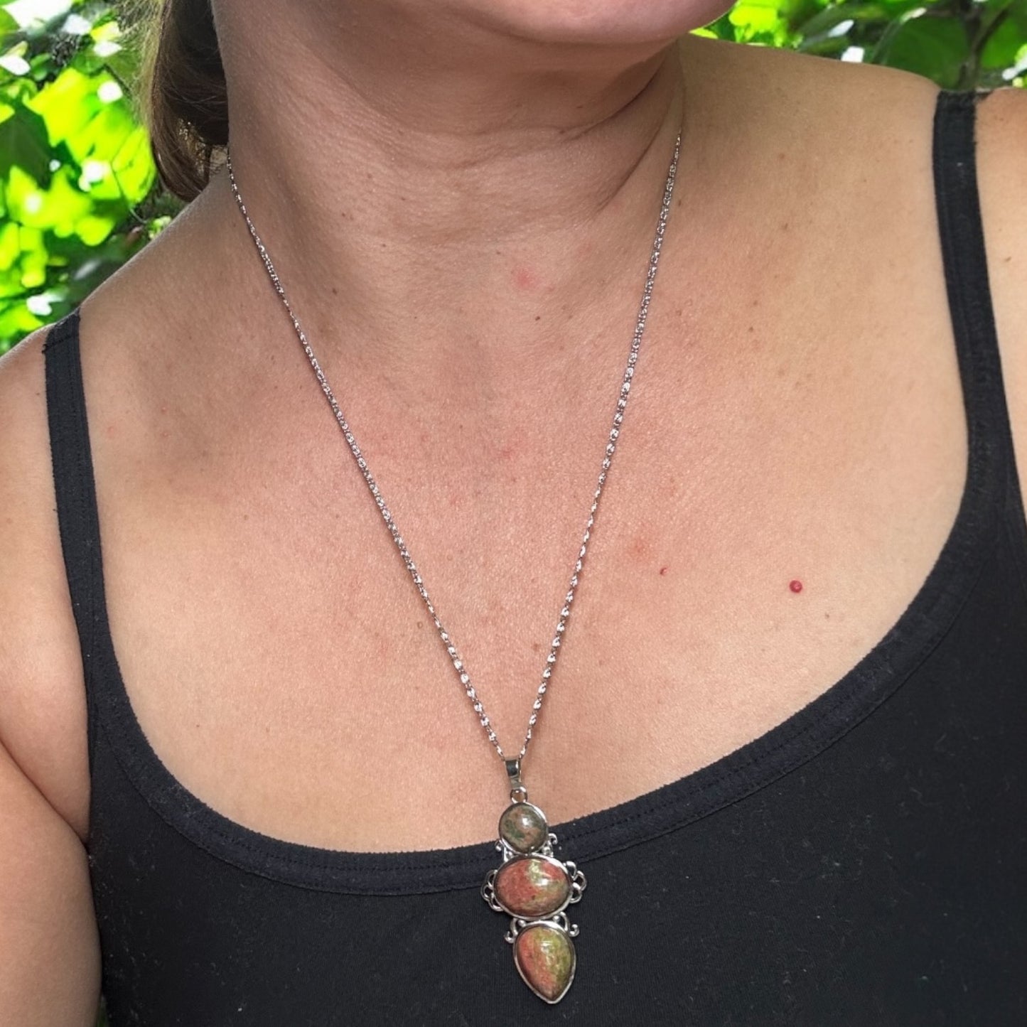 Trinity Gemstone Necklace