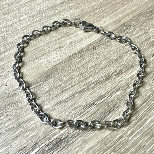 SS Curb Chain Bracelet | Stainless Steel Collection by Bella Adornia