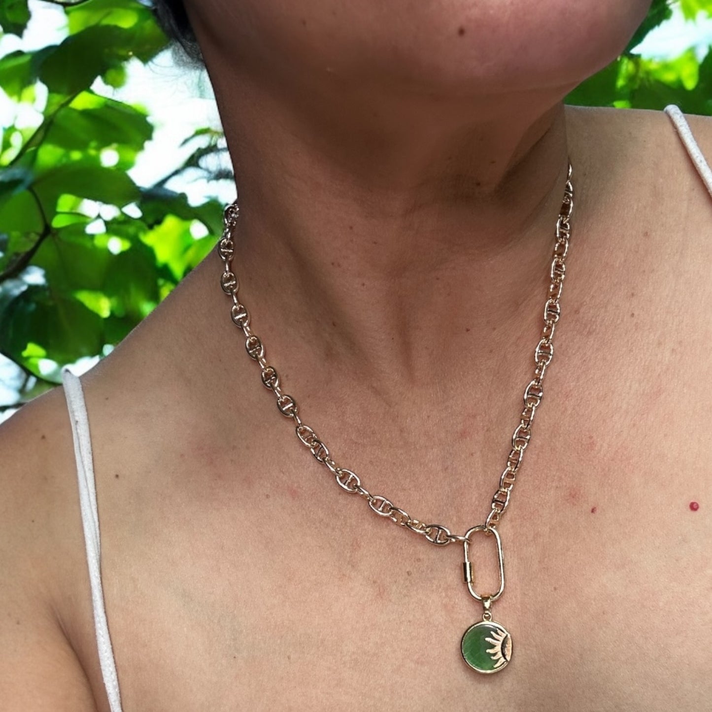 Green Caribbean Pendant necklace