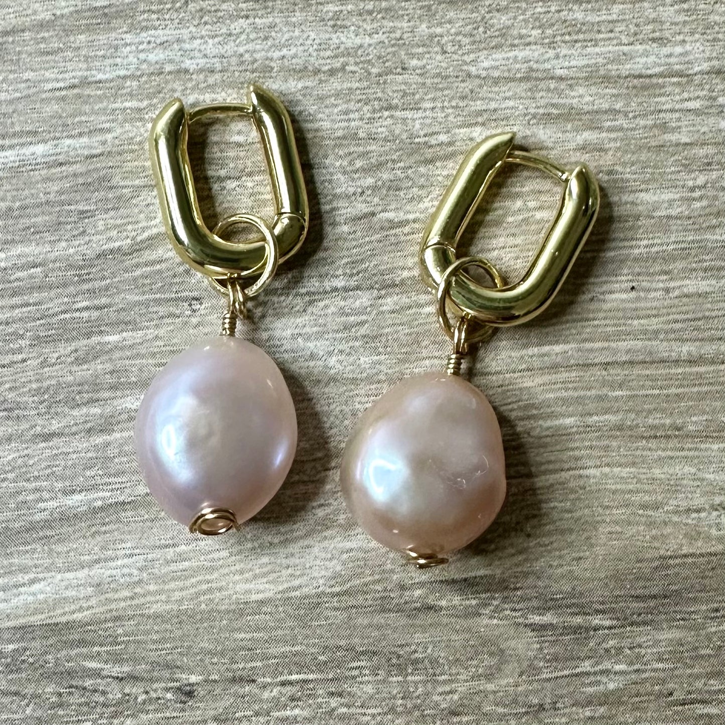 Heirloom Nugget Pearl Earrings | Gold Filled Collection by Bella Adornia
