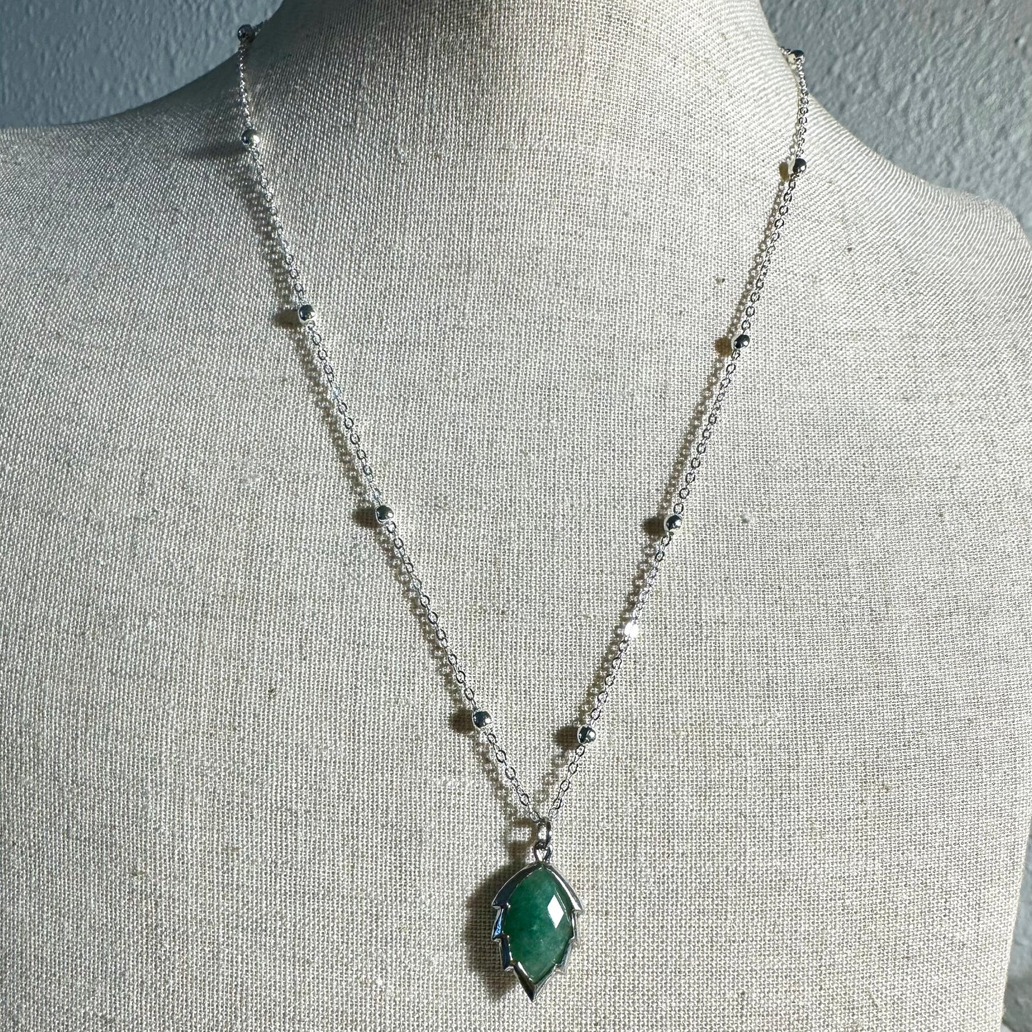 Mystic Leaf Pendant Necklace | Gemstone Collection by Bella Adornia