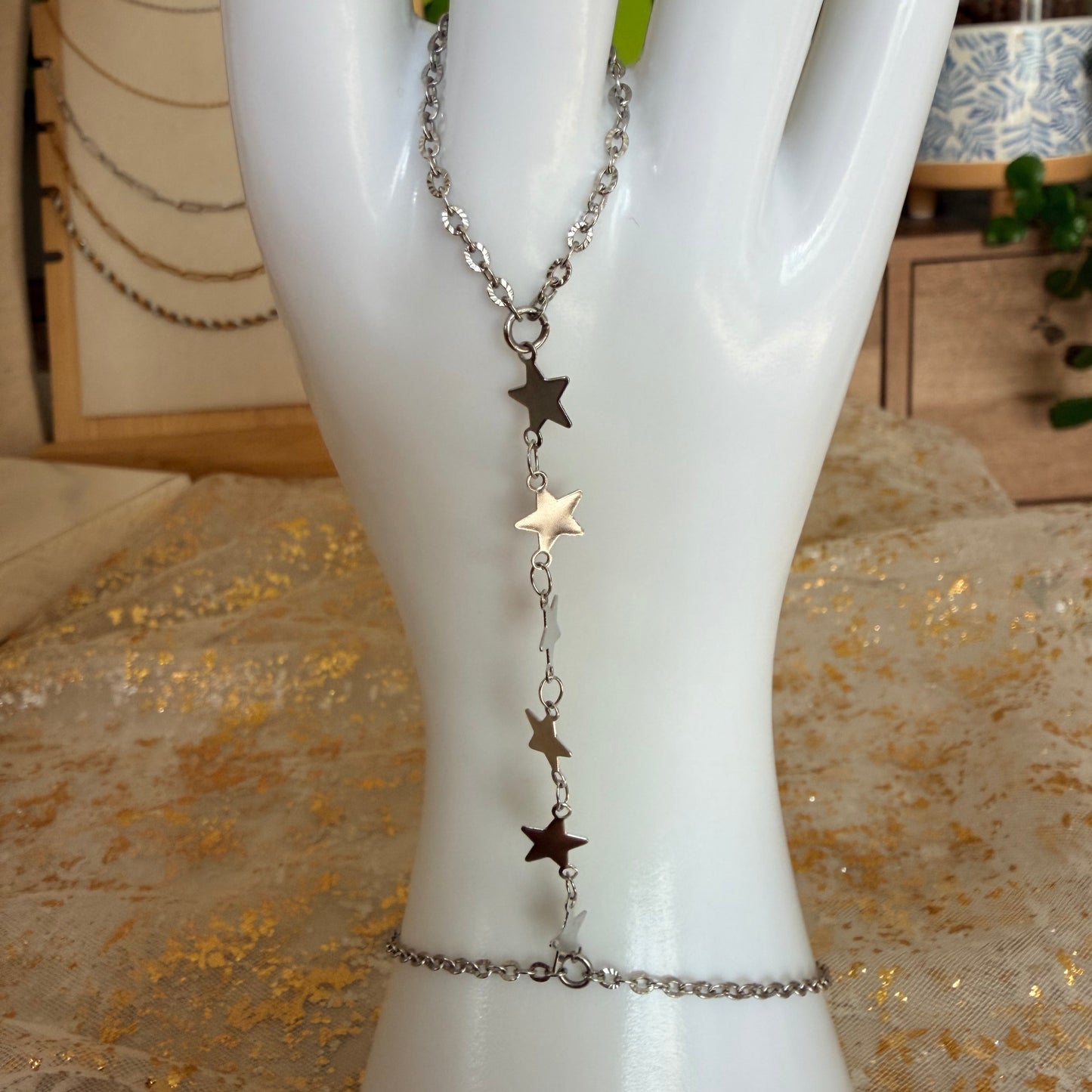 Star Link Hand Chain | Stainless Steel Collection