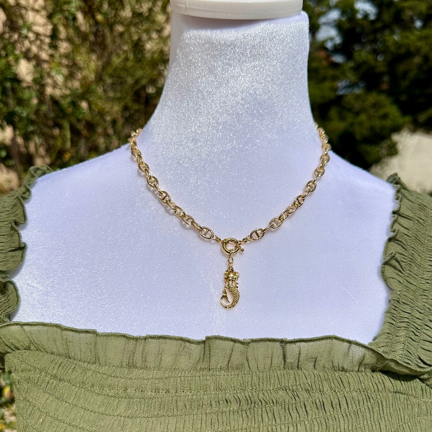 Golden Siren Nautical Necklace | Gold Filled Necklace Collection by Bella Adornia