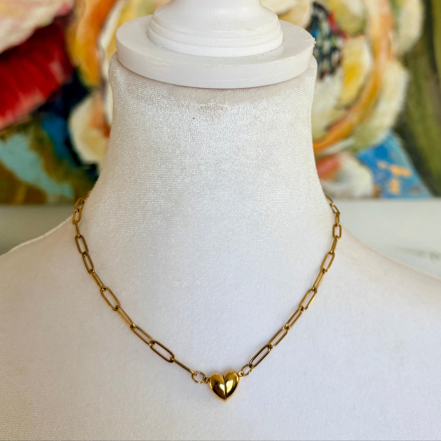 Magnetic Heart Necklace | Stainless Steel Collection