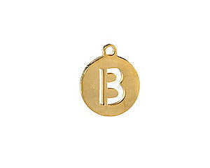 Letter Coin Charm | Stainless Steel Pendant Collection