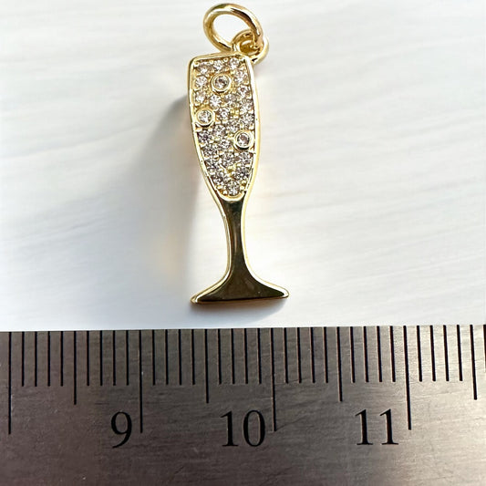Champagne Flute Pendant | Gold Filled Pendant Collection