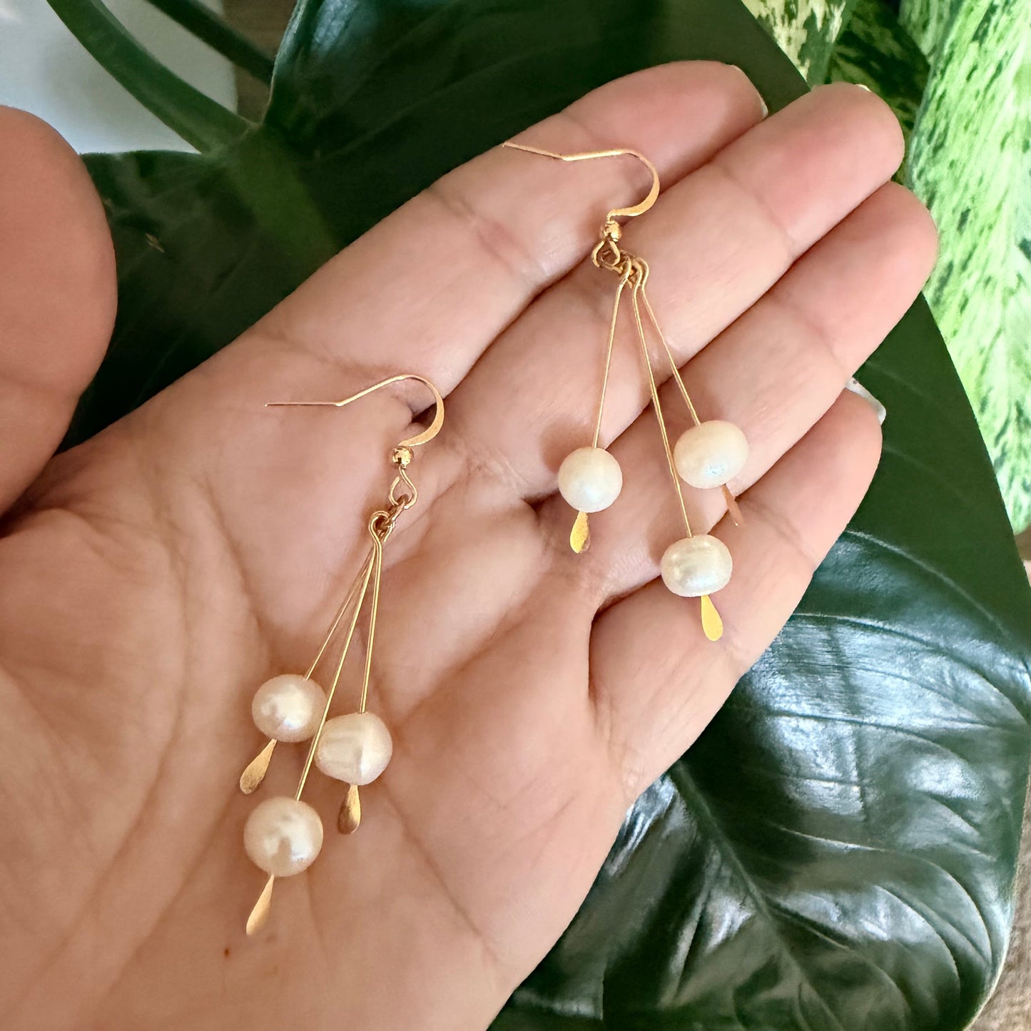 Pearl Elegance Earrings | Stainless Steel Collection