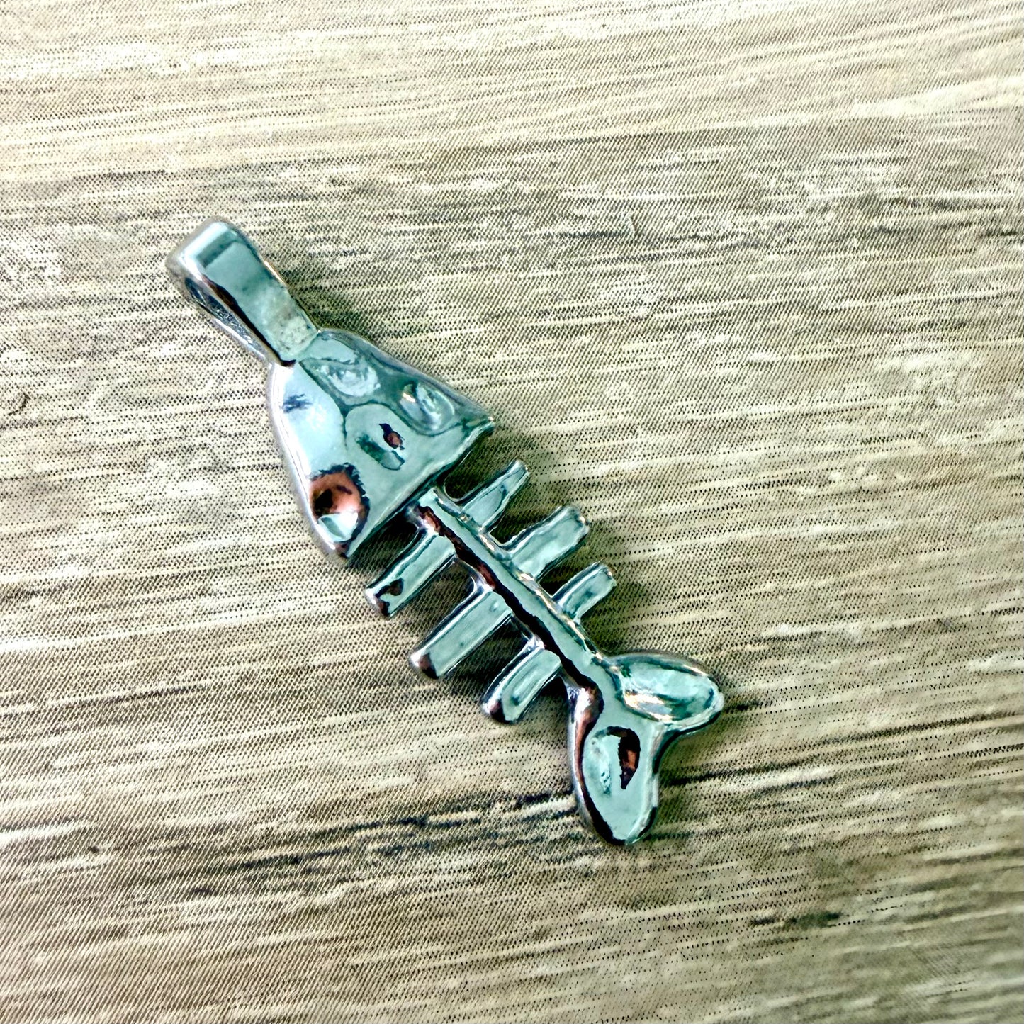 Fishbone Charm | Stainless Steel Pendant Collection