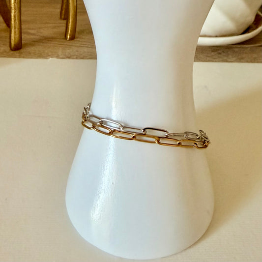 Paperclip Chain Bracelet | Stainless Steel Collection