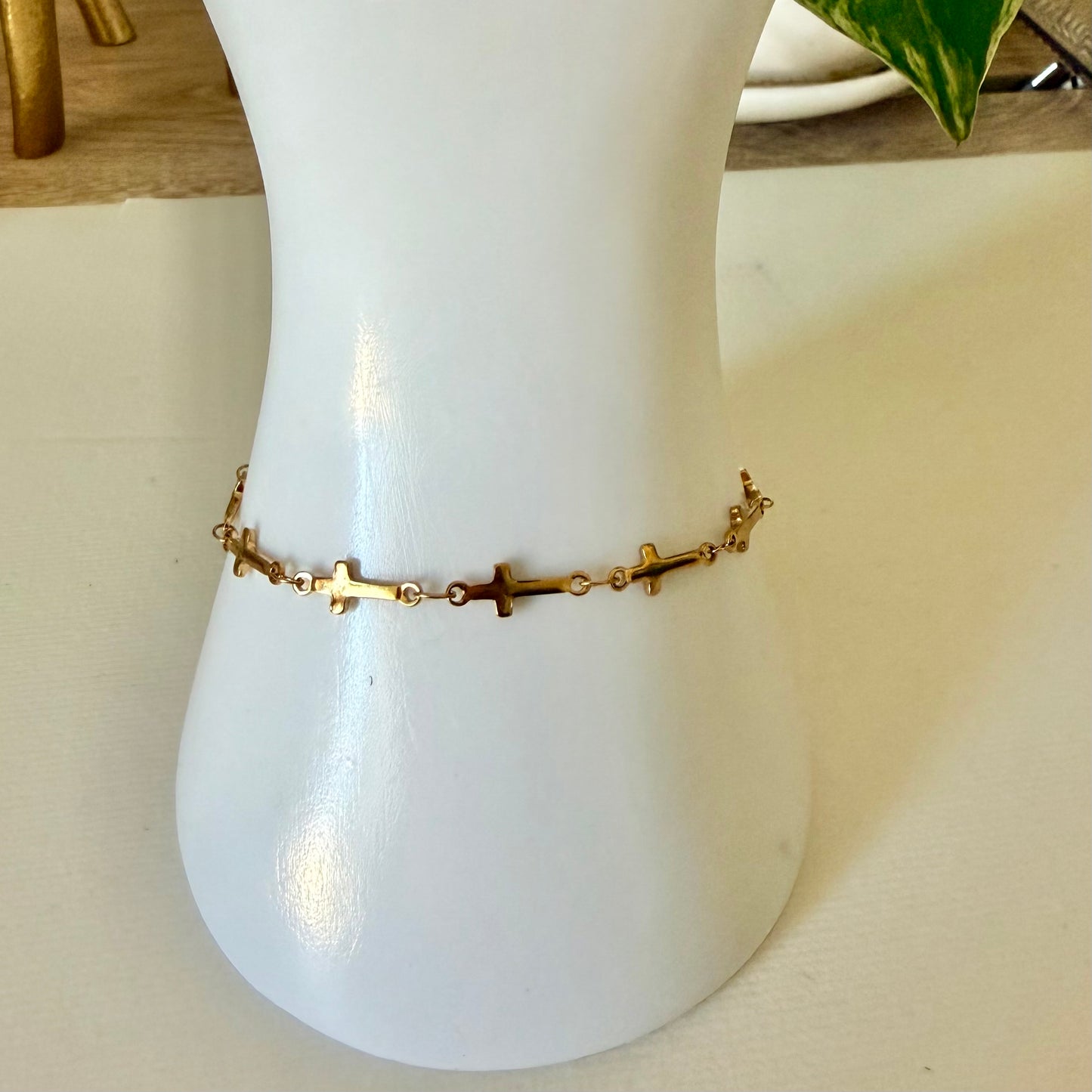 Cross Chain Bracelet | Stainless Steel Collection